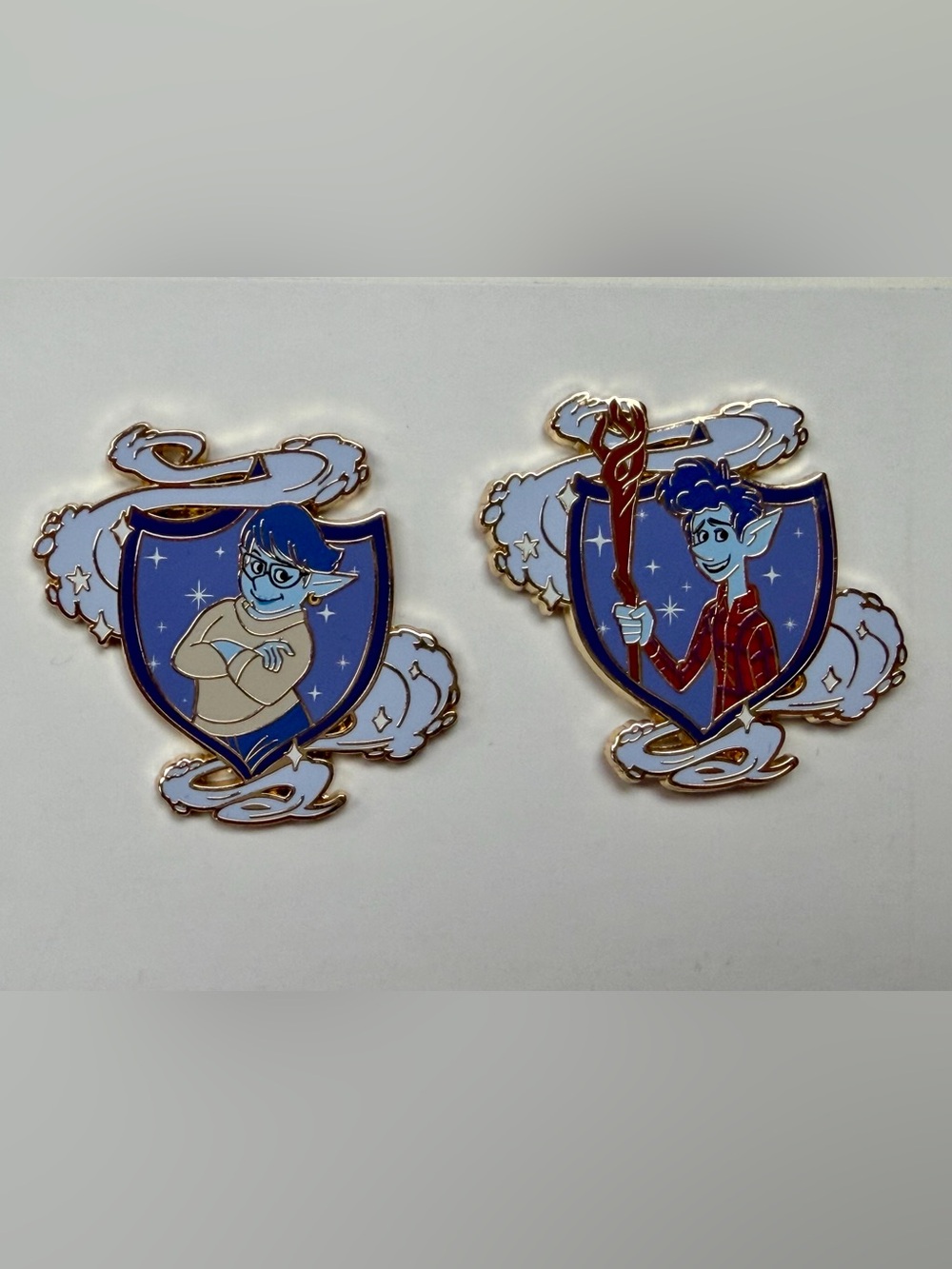 Lot of 2 Disney Pixar Onward Pins from Mystery Box - Laurel & Ian